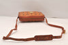 Authentic MCM Visetos Leather Vintage Shoulder Cross Body Bag Purse Brown 6267K