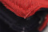 Authentic FENDI Shoulder Cross Body Bag Purse Unborn Calf Leather Red Navy 6268I