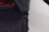 Authentic FENDI Shoulder Cross Body Bag Purse Unborn Calf Leather Red Navy 6268I