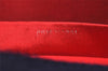 Authentic FENDI Shoulder Cross Body Bag Purse Unborn Calf Leather Red Navy 6268I