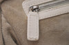 Authentic Christian Dior Vintage Shoulder Hand Tote Bag Leather White 6269I