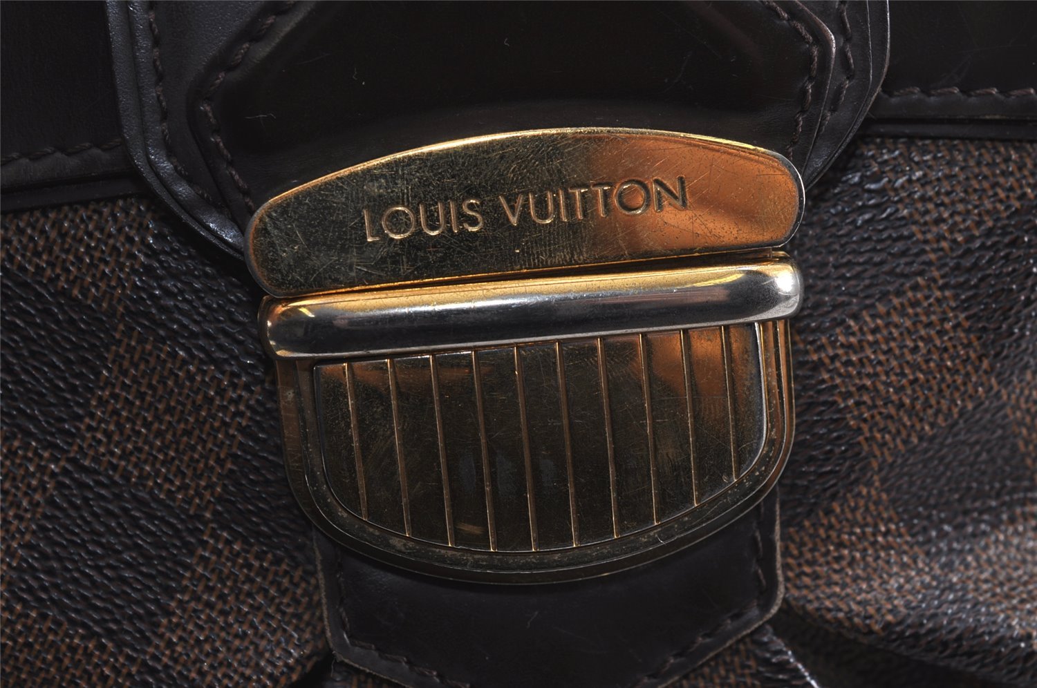 Authentic Louis Vuitton Damier Sistina MM Shoulder Hand Bag N41541 LV 6269J