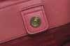 Authentic PRADA Vintage Saffiano Leather Shoulder Hand Tote Bag Pink 6271I