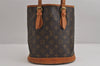 Authentic Louis Vuitton Monogram Bucket PM Shoulder Tote Bag M42238 LV 6271J