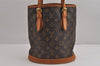 Authentic Louis Vuitton Monogram Bucket PM Shoulder Tote Bag M42238 LV 6271J