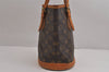 Authentic Louis Vuitton Monogram Bucket PM Shoulder Tote Bag M42238 LV 6271J
