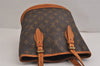 Authentic Louis Vuitton Monogram Bucket PM Shoulder Tote Bag M42238 LV 6271J