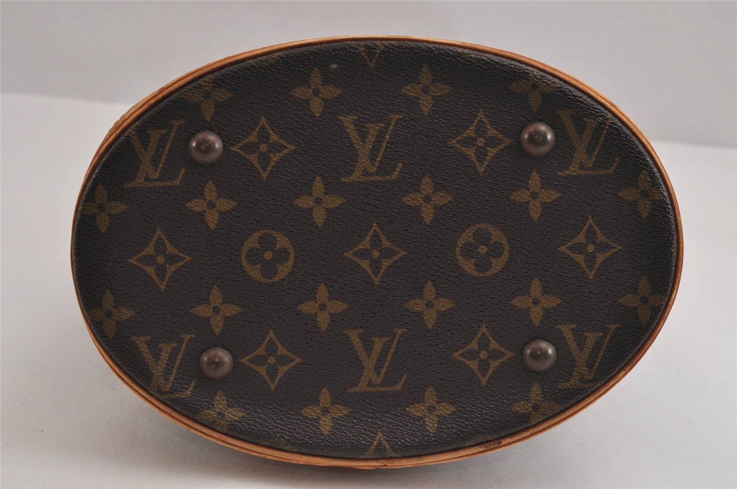 Authentic Louis Vuitton Monogram Bucket PM Shoulder Tote Bag M42238 LV 6271J