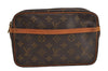 Authentic Louis Vuitton Monogram Compiegne 23 Clutch Hand Bag M51847 LV 6272J