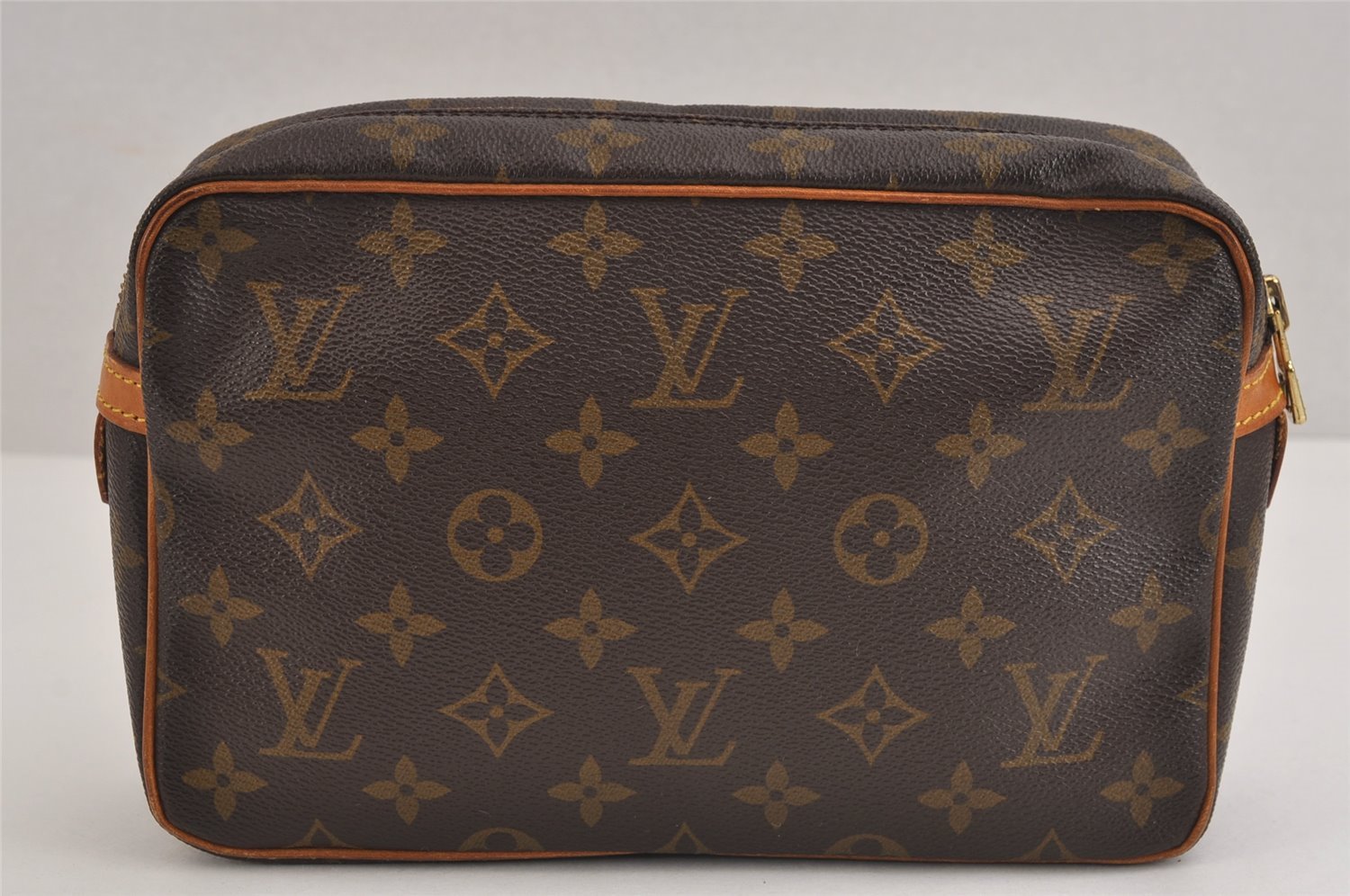 Authentic Louis Vuitton Monogram Compiegne 23 Clutch Hand Bag M51847 LV 6272J