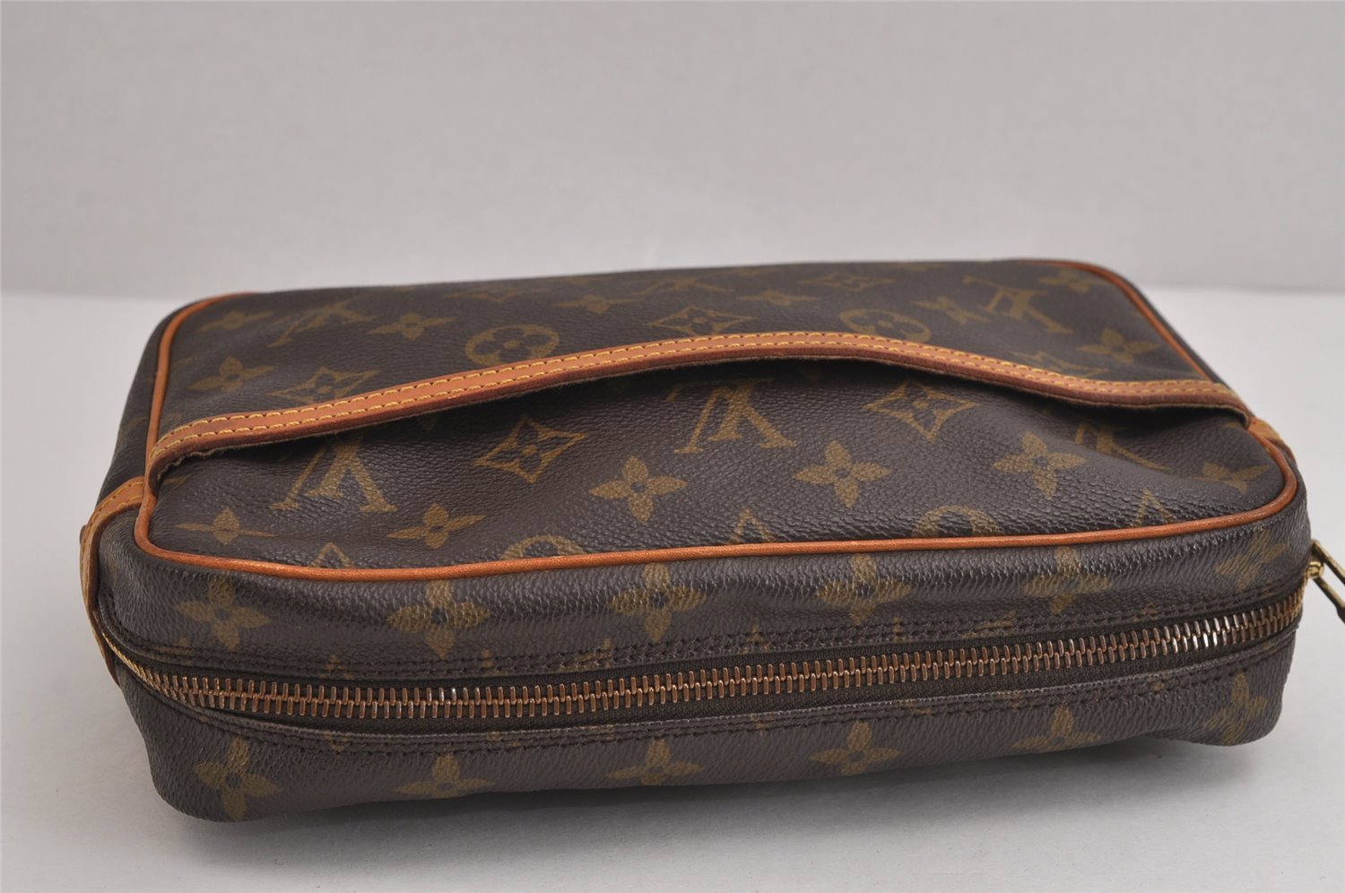 Authentic Louis Vuitton Monogram Compiegne 23 Clutch Hand Bag M51847 LV 6272J