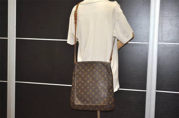 Authentic Louis Vuitton Monogram Musette Shoulder Cross Body Bag M51256 LV 6273J