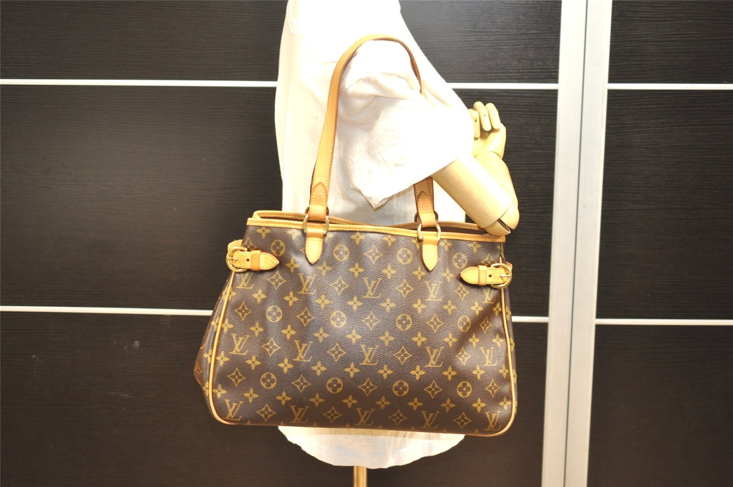 Authentic Louis Vuitton Monogram Batignolles Horizontal Tote Bag M51154 LV 6274I