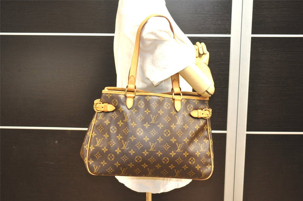 Authentic Louis Vuitton Monogram Batignolles Horizontal Tote Bag M51154 LV 6274I