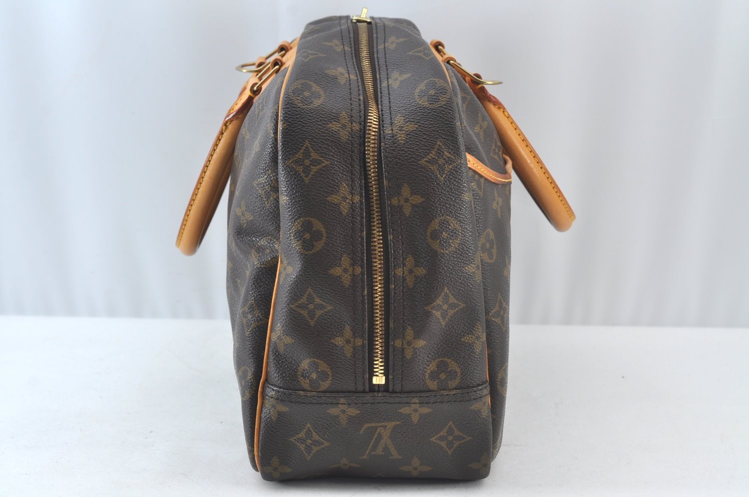 Authentic Louis Vuitton Monogram Deauville Hand Bag M47270 LV 6274J