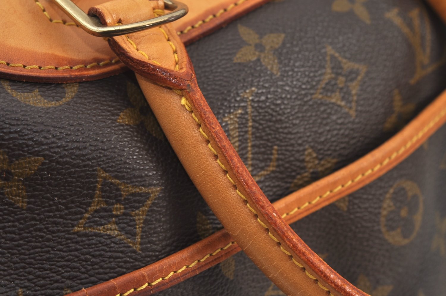 Authentic Louis Vuitton Monogram Deauville Hand Bag M47270 LV 6274J