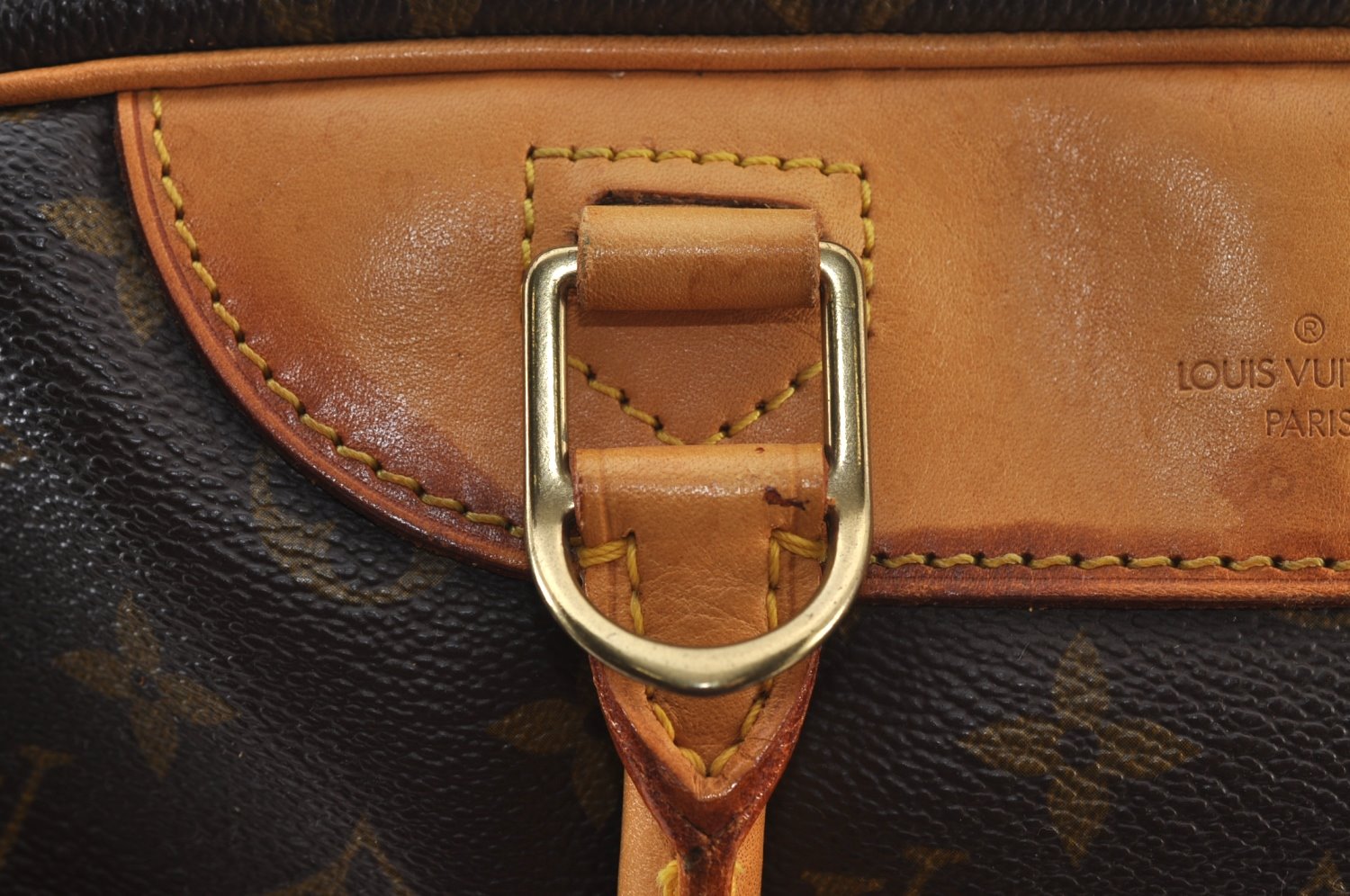 Authentic Louis Vuitton Monogram Deauville Hand Bag M47270 LV 6274J