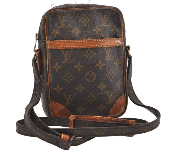 Authentic Louis Vuitton Monogram Danube Shoulder Cross Bag M45266 Junk 6275J
