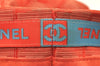 Authentic CHANEL New Travel Line Shoulder Tote Bag Nylon Leather Red 6275K