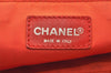 Authentic CHANEL New Travel Line Shoulder Tote Bag Nylon Leather Red 6275K