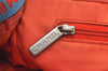 Authentic CHANEL New Travel Line Shoulder Tote Bag Nylon Leather Red 6275K