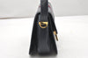 Authentic GUCCI Sherry Line Shoulder Cross Body Bag Leather Navy Blue 6276K