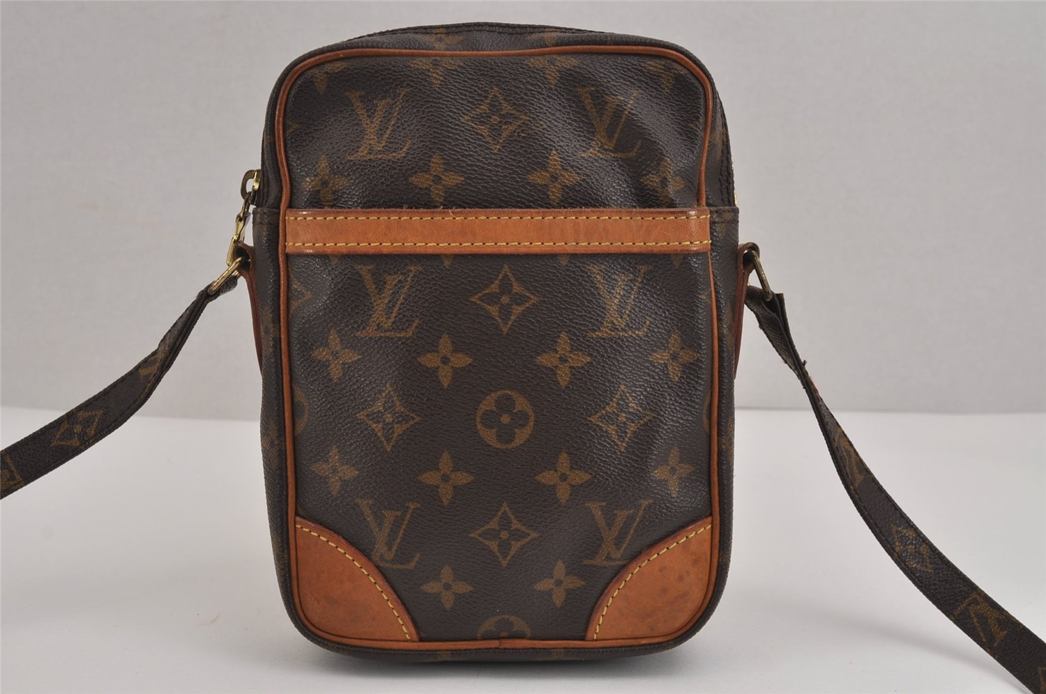Authentic Louis Vuitton Monogram Danube Shoulder Cross Body Bag M45266 LV 6278J