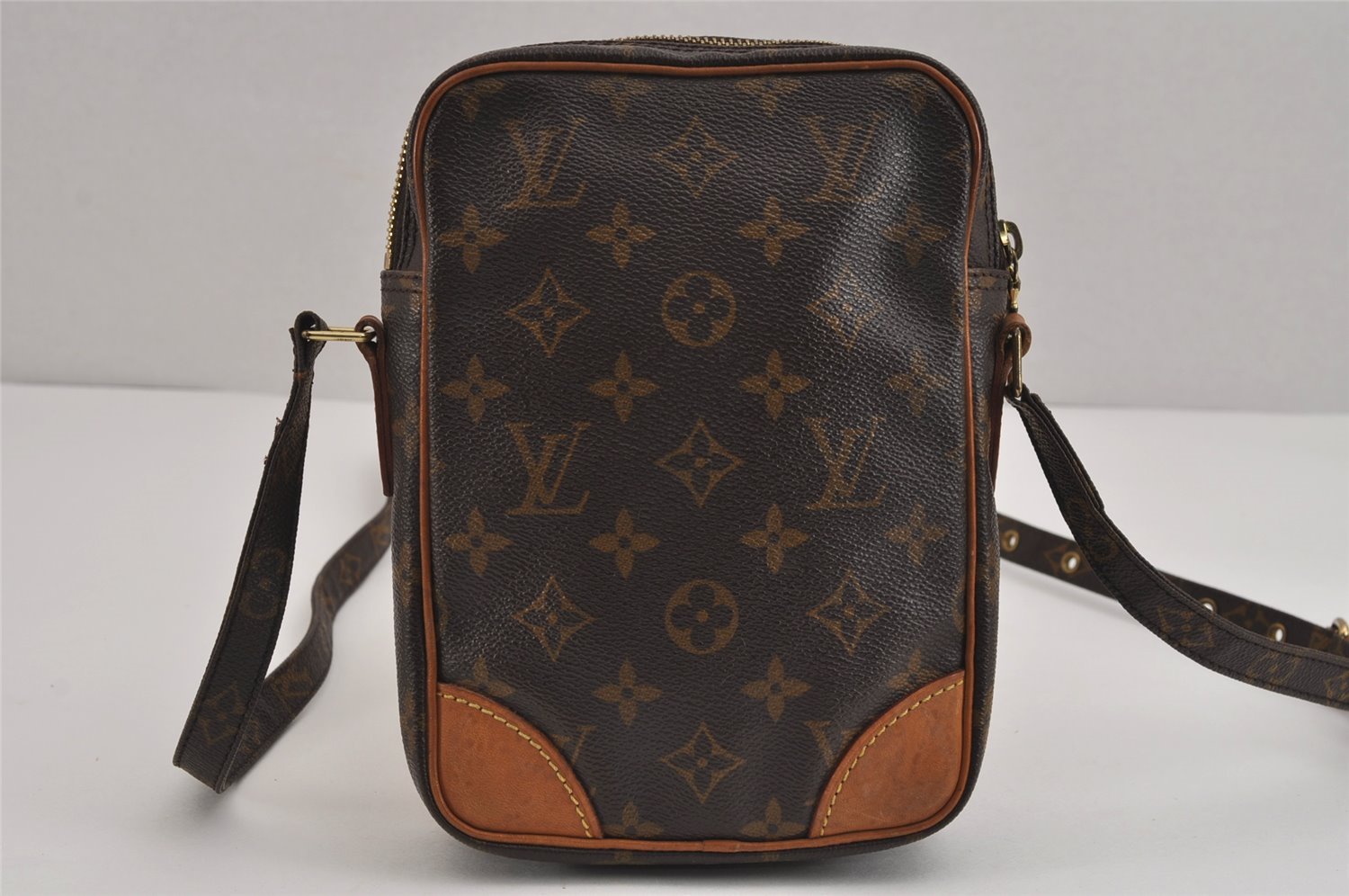 Authentic Louis Vuitton Monogram Danube Shoulder Cross Body Bag M45266 LV 6278J