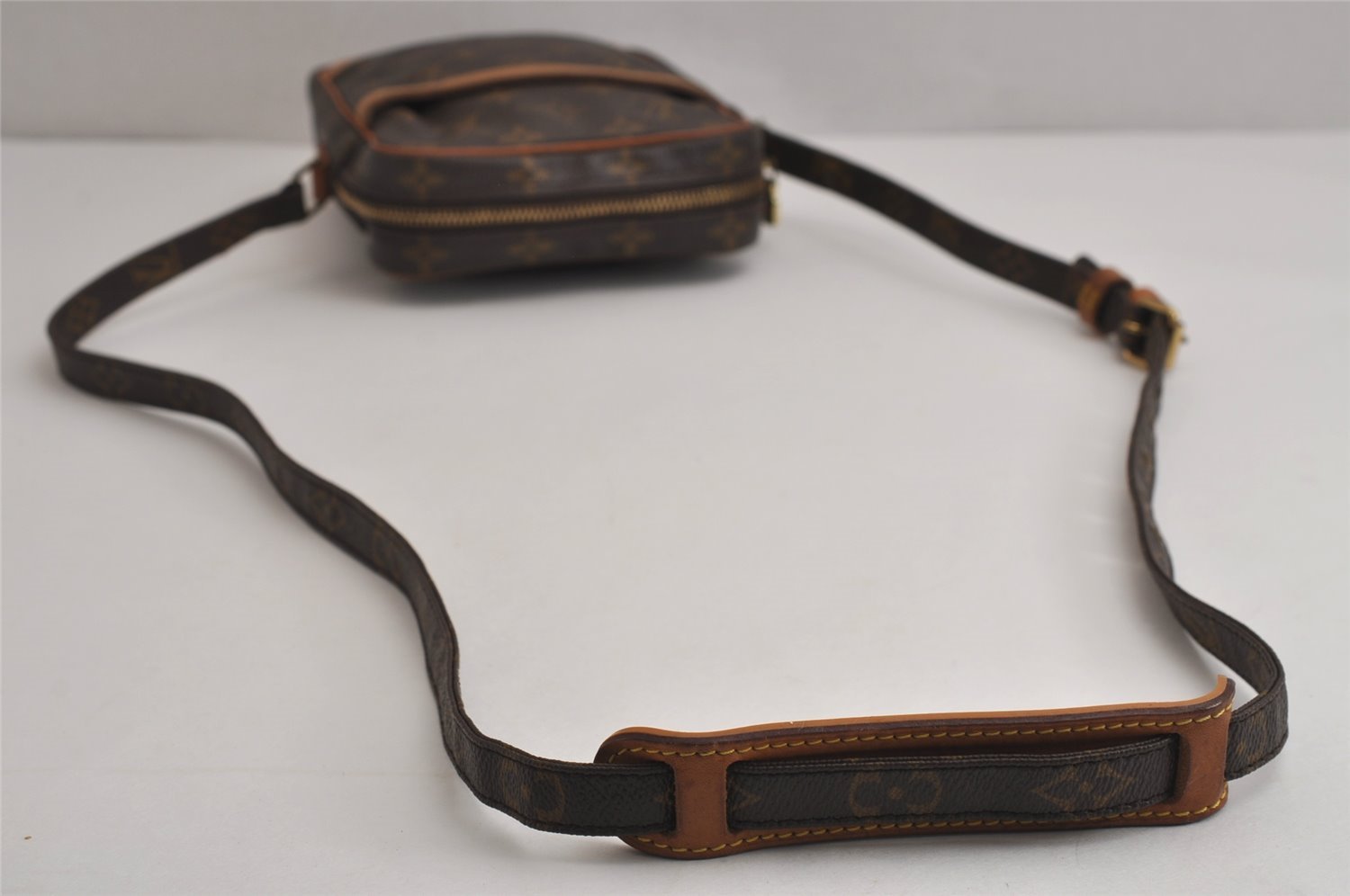 Authentic Louis Vuitton Monogram Danube Shoulder Cross Body Bag M45266 LV 6278J