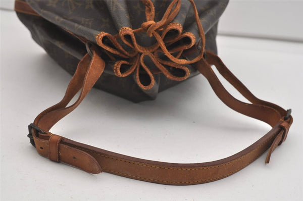 Authentic Louis Vuitton Monogram Noe Shoulder Drawstring Bag M42224 LV 6279J