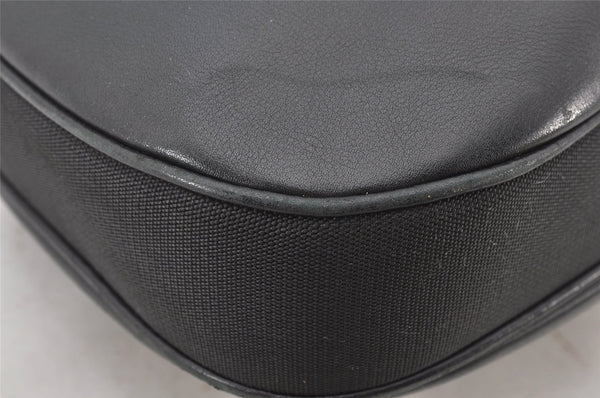 Authentic GUCCI Vintage Shoulder Bag Purse Leather 0013341 Black 6279K