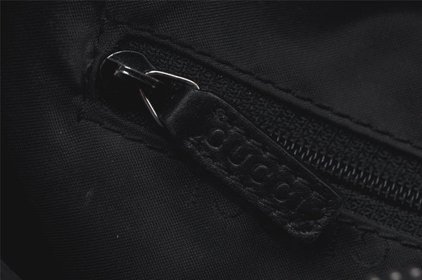 Authentic GUCCI Vintage Shoulder Bag Purse Leather 0013341 Black 6279K