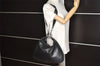 Authentic GUCCI Vintage Shoulder Bag Purse Leather 0013341 Black 6279K