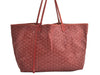 Authentic Goyard Saint Louis GM Shoulder Tote Bag PVC Leather Bordeaux 6280K