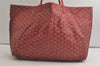 Authentic Goyard Saint Louis GM Shoulder Tote Bag PVC Leather Bordeaux 6280K