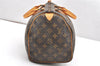 Authentic Louis Vuitton Monogram Speedy 30 Hand Boston Bag M41526 LV 6282K