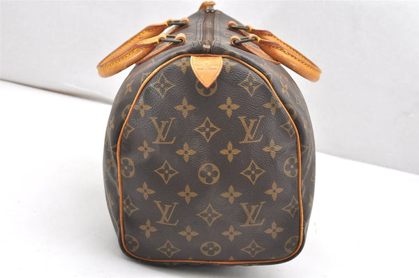 Authentic Louis Vuitton Monogram Speedy 30 Hand Boston Bag M41526 LV 6282K