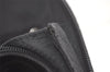 Authentic GUCCI Bamboo Shoulder Cross Bag Purse Nylon Leather Black 6284K