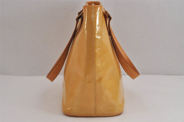 Authentic Louis Vuitton Vernis Houston Shoulder Hand Bag Yellow M91004 LV 6285J