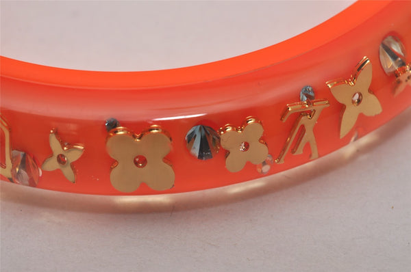 Authentic Louis Vuitton Uncle John TPM Bangle Bracelet Orange LV Box 6286I