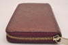 Authentic Louis Vuitton Vernis Zippy Wallet Long Purse Wine Red M91536 LV 6286J