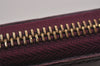 Authentic Louis Vuitton Vernis Zippy Wallet Long Purse Wine Red M91536 LV 6286J