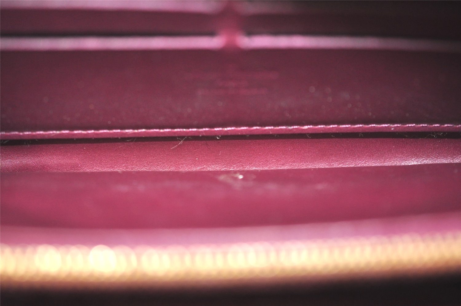 Authentic Louis Vuitton Vernis Zippy Wallet Long Purse Wine Red M91536 LV 6286J