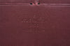 Authentic Louis Vuitton Vernis Zippy Wallet Long Purse Wine Red M91536 LV 6287J