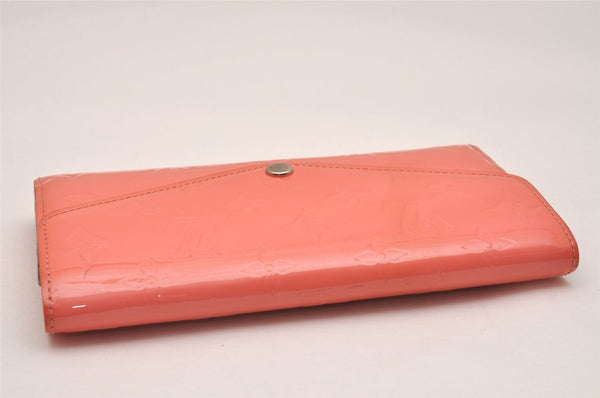 Authentic Louis Vuitton Vernis Portefeuille Sarah Wallet Pink M93206 LV 6288J