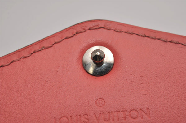 Authentic Louis Vuitton Vernis Portefeuille Sarah Wallet Pink M93206 LV 6288J