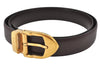 Auth Louis Vuitton Taiga Belt Ceinture 86-96cm 33.9-37.8" R15201 Brown LV 6288K