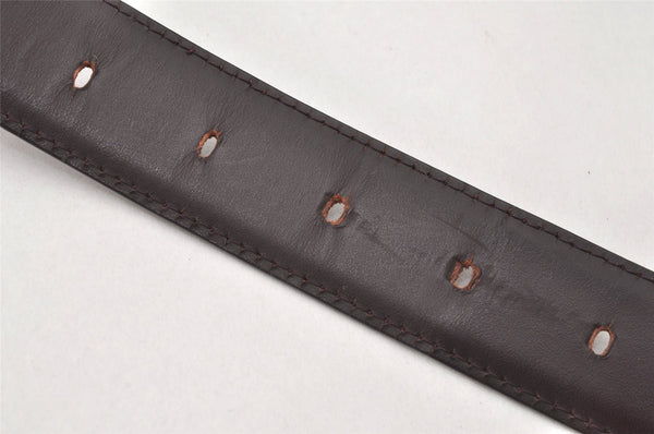 Auth Louis Vuitton Taiga Belt Ceinture 86-96cm 33.9-37.8" R15201 Brown LV 6288K