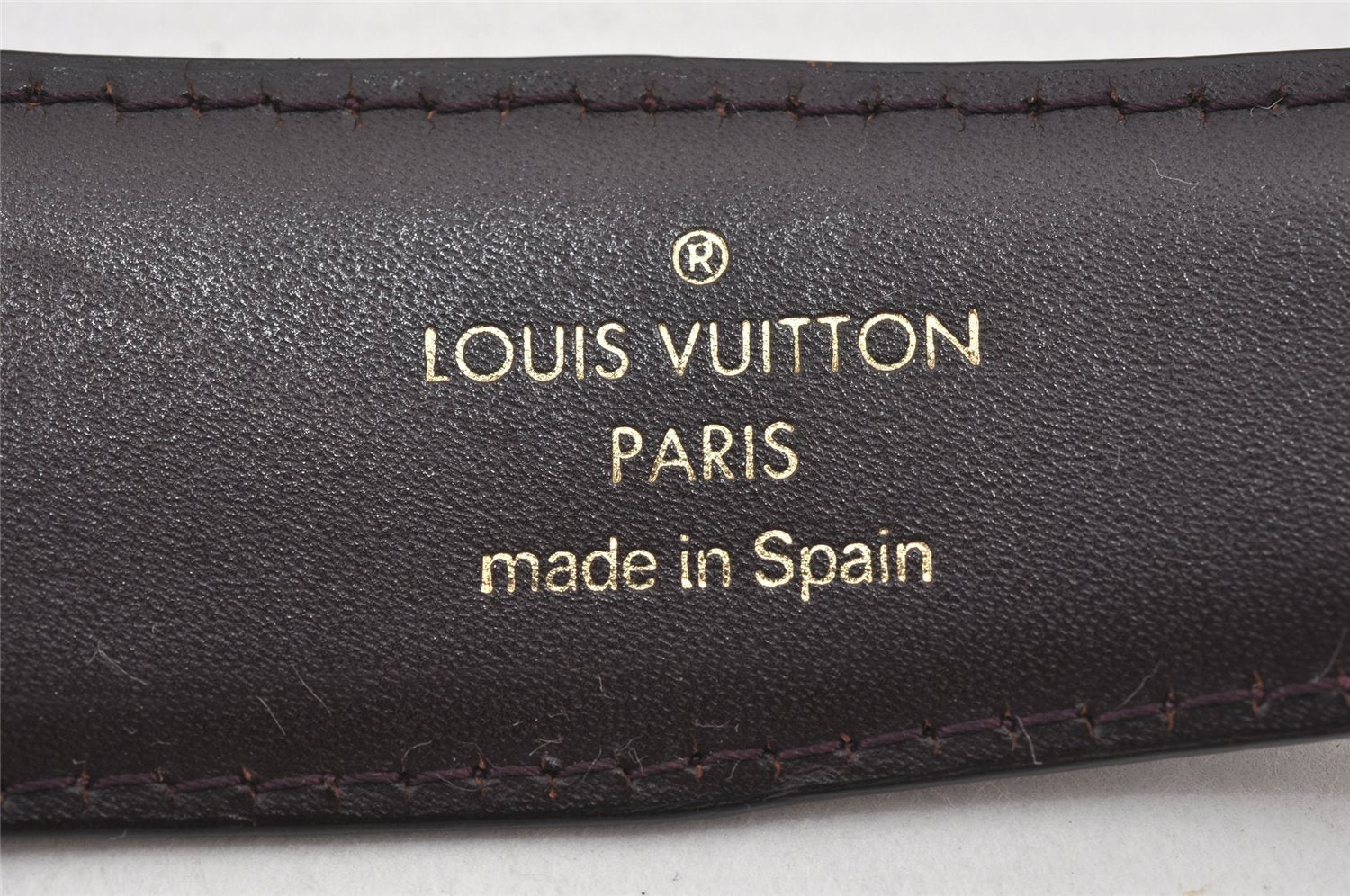 Auth Louis Vuitton Taiga Belt Ceinture 86-96cm 33.9-37.8