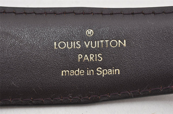 Auth Louis Vuitton Taiga Belt Ceinture 86-96cm 33.9-37.8" R15201 Brown LV 6288K